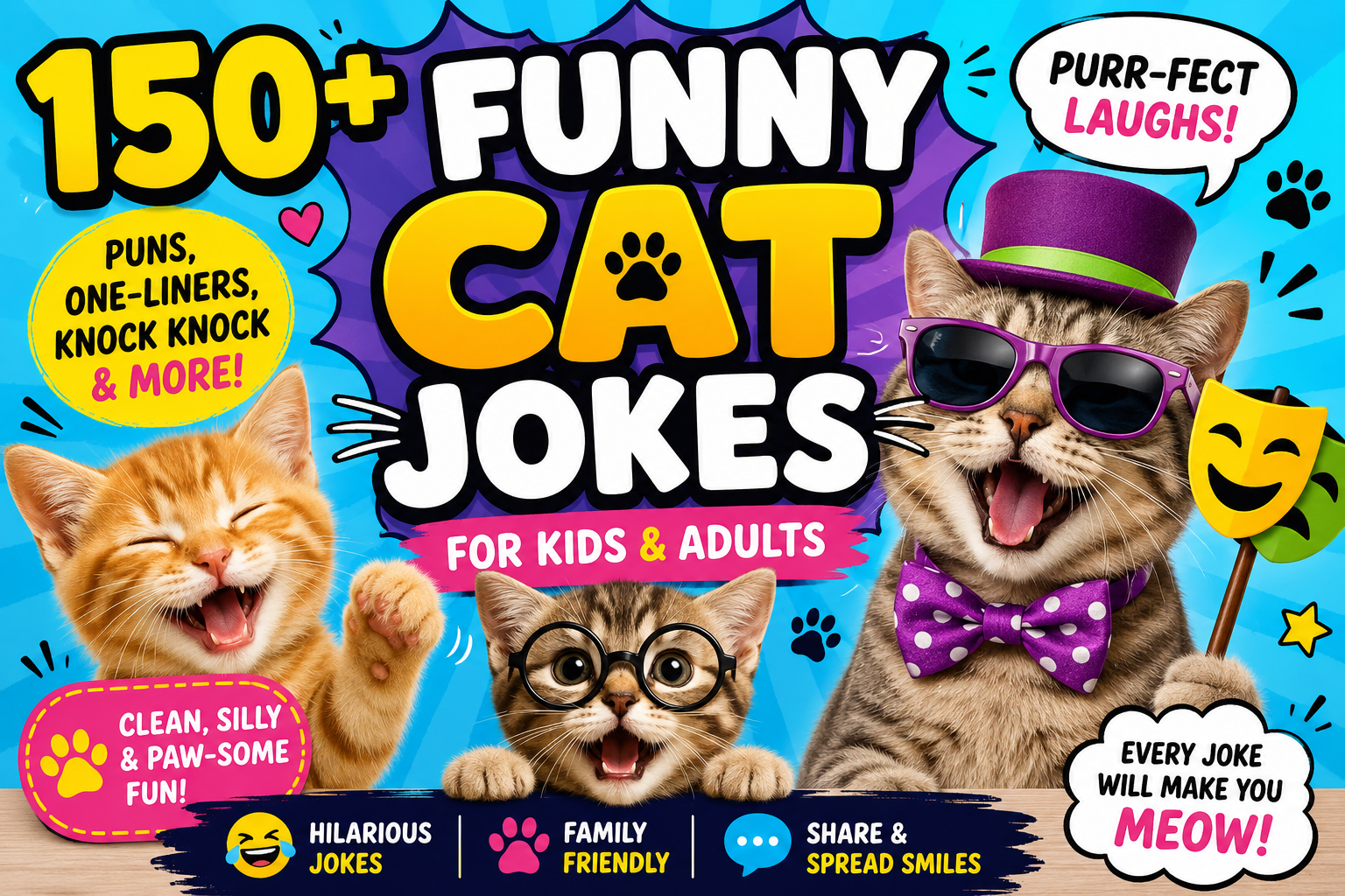 150+ Funny Cat Jokes,
