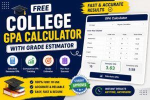 College GPA Calculator – Easy GPA Calculation Tool Online