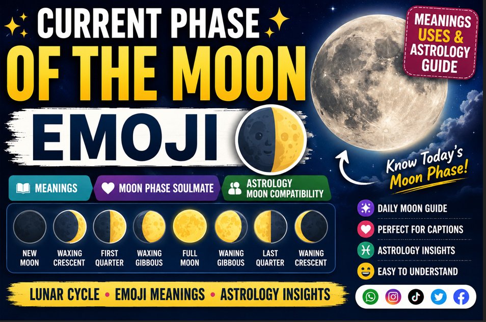 Current Phase of the Moon Emoji